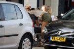 Amsterdam 19 juli 2018
Rick Brandsteder met zijn vriendin Roosje Kuizenga op terras.