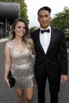 Hilversum 3 september 2018
Telegraaf voetballer van het jaar in studio 21. Serdar Gozubuyuk met vrouw