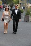 Hilversum 3 september 2018
Telegraaf voetballer van het jaar in studio 21. Serdar Gozubuyuk met vrouw