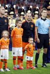 Amsterdam 6 mei 2018
Nederland-Peru 2-1 . Afscheidswedstrijd Wesley Sneijder . Zijn vrouw Yolanthe Sneijder Cabau en zoons Jessey en Xess Xava zijn natuurlijk aanwezig.
