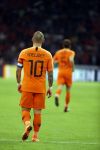 Amsterdam 6 mei 2018
Nederland-Peru 2-1 . Afscheidswedstrijd Wesley Sneijder . Zijn vrouw Yolanthe Sneijder Cabau en zoons Jessey en Xess Xava zijn natuurlijk aanwezig.