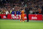 Amsterdam 6 mei 2018
Nederland-Peru 2-1 . Afscheidswedstrijd Wesley Sneijder . Zijn vrouw Yolanthe Sneijder Cabau en zoons Jessey en Xess Xava zijn natuurlijk aanwezig.