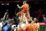 Amsterdam 6 mei 2018
Nederland-Peru 2-1 . Afscheidswedstrijd Wesley Sneijder . Zijn vrouw Yolanthe Sneijder Cabau en zoons Jessey en Xess Xava zijn natuurlijk aanwezig.