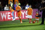 Amsterdam 6 mei 2018
Nederland-Peru 2-1 . Afscheidswedstrijd Wesley Sneijder . Zijn vrouw Yolanthe Sneijder Cabau en zoons Jessey en Xess Xava zijn natuurlijk aanwezig.