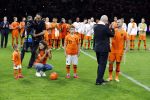 Amsterdam 6 mei 2018
Nederland-Peru 2-1 . Afscheidswedstrijd Wesley Sneijder . Zijn vrouw Yolanthe Sneijder Cabau en zoons Jessey en Xess Xava zijn natuurlijk aanwezig.