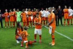 Amsterdam 6 mei 2018
Nederland-Peru 2-1 . Afscheidswedstrijd Wesley Sneijder . Zijn vrouw Yolanthe Sneijder Cabau en zoons Jessey en Xess Xava zijn natuurlijk aanwezig.