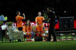 Amsterdam 6 mei 2018
Nederland-Peru 2-1 . Afscheidswedstrijd Wesley Sneijder . Zijn vrouw Yolanthe Sneijder Cabau en zoons Jessey en Xess Xava zijn natuurlijk aanwezig. Andre Hazes zong voor Wesley