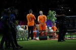 Amsterdam 6 mei 2018
Nederland-Peru 2-1 . Afscheidswedstrijd Wesley Sneijder . Zijn vrouw Yolanthe Sneijder Cabau en zoons Jessey en Xess Xava zijn natuurlijk aanwezig. Andre Hazes zong voor Wesley