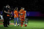 Amsterdam 6 mei 2018
Nederland-Peru 2-1 . Afscheidswedstrijd Wesley Sneijder . Zijn vrouw Yolanthe Sneijder Cabau en zoons Jessey en Xess Xava zijn natuurlijk aanwezig. Andre Hazes zong voor Wesley