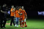 Amsterdam 6 mei 2018
Nederland-Peru 2-1 . Afscheidswedstrijd Wesley Sneijder . Zijn vrouw Yolanthe Sneijder Cabau en zoons Jessey en Xess Xava zijn natuurlijk aanwezig. Andre Hazes zong voor Wesley