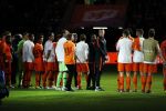 Amsterdam 6 mei 2018
Nederland-Peru 2-1 . Afscheidswedstrijd Wesley Sneijder . Zijn vrouw Yolanthe Sneijder Cabau en zoons Jessey en Xess Xava zijn natuurlijk aanwezig. Andre Hazes zong voor Wesley