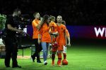 Amsterdam 6 mei 2018
Nederland-Peru 2-1 . Afscheidswedstrijd Wesley Sneijder . Zijn vrouw Yolanthe Sneijder Cabau en zoons Jessey en Xess Xava zijn natuurlijk aanwezig. Andre Hazes zong voor Wesley