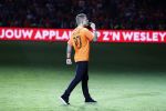 Amsterdam 6 mei 2018
Nederland-Peru 2-1 . Afscheidswedstrijd Wesley Sneijder . Zijn vrouw Yolanthe Sneijder Cabau en zoons Jessey en Xess Xava zijn natuurlijk aanwezig.