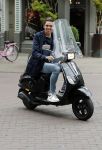 Amsterdam 29 augustus 2018
Yves Berendse op zijn vespa scooter