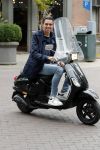 Amsterdam 29 augustus 2018
Yves Berendse op zijn vespa scooter