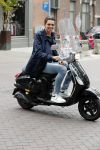 Amsterdam 29 augustus 2018
Yves Berendse op zijn vespa scooter