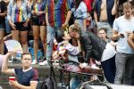 Amsterdam 3 augustus 2019
Gaypride in de grachten van Amsterdam.
Birgit Schuurman met haar nieuwe vriend Sander v Haarlem.