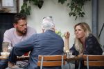 Amsterdam 28 augustus 2019
Candy Dulfer met vriend Rafael op terras en daarna op de fiets in Amsterdam.