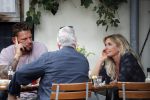 Amsterdam 28 augustus 2019
Candy Dulfer met vriend Rafael op terras en daarna op de fiets in Amsterdam.
