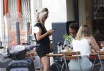 Amsterdam 28 augustus 2019
Chantal janzen met man Marco Geeratz en hun zoontje op de cornelis schuytstraat.