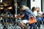 Amsterdam 21 augustus 2019
Connie Witteman lunchen met haar zoon Marvin Breukhoven .