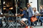 Amsterdam 21 augustus 2019
Connie Witteman lunchen met haar zoon Marvin Breukhoven .