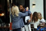 Amsterdam 21 augustus 2019
Connie Witteman lunchen met haar zoon Marvin Breukhoven .