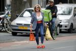 Amsterdam 21 augustus 2019
Connie Witteman lunchen met haar zoon Marvin Breukhoven .
