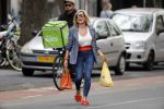 Amsterdam 21 augustus 2019
Connie Witteman lunchen met haar zoon Marvin Breukhoven .
