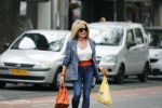 Amsterdam 21 augustus 2019
Connie Witteman lunchen met haar zoon Marvin Breukhoven .