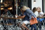 Amsterdam 21 augustus 2019
Connie Witteman lunchen met haar zoon Marvin Breukhoven .