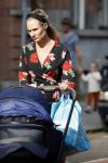 Amsterdam 21 augustus 2019
Kimberley Klaver achter de kinderwagen.