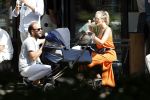 Amsterdam 23 augustus 2019
Kimberley Klaver met haar vriend Michel van den Bergh en zijn kinderen . Ze hebben net ook samen een kindje gekregen.
