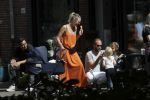 Amsterdam 23 augustus 2019
Kimberley Klaver met haar vriend Michel van den Bergh en zijn kinderen . Ze hebben net ook samen een kindje gekregen.