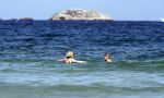Ibiza 17 augustus 2019
Mieke v d Weij met haar man in zee bij Coco Beach.