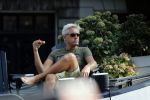Amsterdam 27 augustus 2019
Mike Kesseler ( vriend Sandra Schuurhof) op zijn woonark