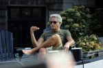 Amsterdam 27 augustus 2019
Mike Kesseler ( vriend Sandra Schuurhof) op zijn woonark
