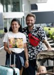 Schiphol 2 augustus 2019
Roxeanne Hazes op schiphol met partner Erik Zwennes en hun zoon Fender