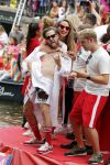 Amsterdam 3 augustus 2019
Gaypride in de grachten van Amsterdam.
Selwyn Senatori met zijn vrouw