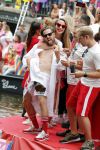 Amsterdam 3 augustus 2019
Gaypride in de grachten van Amsterdam.
Selwyn Senatori met zijn vrouw