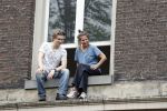 Amsterdam 3 augustus 2019
Gaypride in de grachten van Amsterdam.
actrice Sylvia Holstijn woont anti kraak in voormalig rechtbankgebouw.