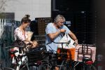 Amsterdam 31 augustus 2019
Victor Reinier met vriendin en dochter op de fiets