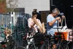 Amsterdam 31 augustus 2019
Victor Reinier met vriendin en dochter op de fiets