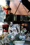 Diepenheim 24 augustus 2019
Wibi Soerjadi geeft tuinconcert in de tuin van zijn huis. Hond Wibi