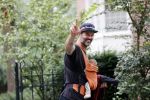 Amsterdam 22 augustus 2020
Arie Boomsma met zijn baby op zijn borst.
