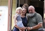 Amsterdam 16 augustus 2020
Bert Simhoffer met zijn vrouw en jongste zoon op de pc hooftstraat