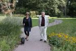 Hilversum 13 september 2020
Bram Biesterveld en Greetje Kauffeld in de tuin van het Rosa Spier huis.