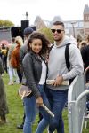 Amsterdam 5 september 2020
Demonstratie tegen Corana op het museumplein. Fajah Lourens kwam met haar vriend