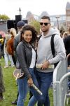Amsterdam 5 september 2020
Demonstratie tegen Corana op het museumplein. Fajah Lourens kwam met haar vriend