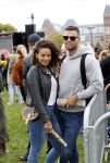 Amsterdam 5 september 2020
Demonstratie tegen Corana op het museumplein. Fajah Lourens kwam met haar vriend